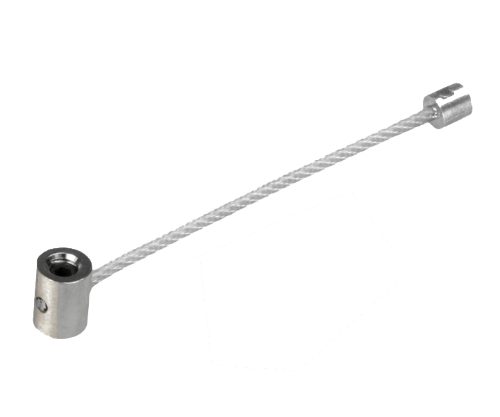 Hebeseil für Varga Tischsägen VA 21-7, VA 21-15 und VA 31-15, inklusive zwei M4-Schlitzschrauben zur Befestigung.