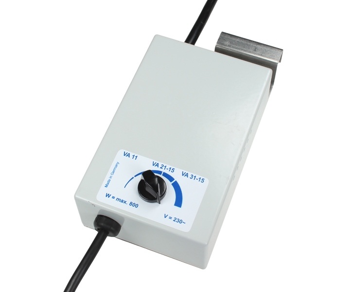 Phasenanschnittsregler für Varga VA 11, VA 21-15 und VA 31-15 Tischkreissägen, 230 V mit integriertem Netzfilter zur Anpassung der Motorleistung.