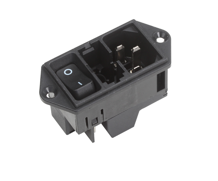 Ein-/Ausschalter ohne Netzfilter für Varga Tischkreissägen VA 11, VA 21-15 und VA 31-15 mit integriertem Kaltgerätestecker.